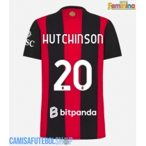 Camisa de time de futebol AC Milan Omari Hutchinson #20 Replicas 1º Equipamento Feminina 2026-27 Manga Curta